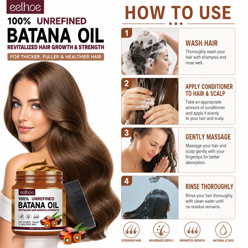 Batana Oil Conditioner for Smooth, Shiny Hair by EELHOE