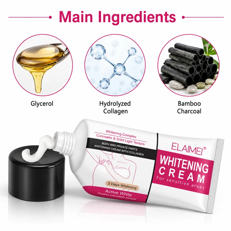 Body Cream 60ml - Glycerol Collagen External Skin Care.