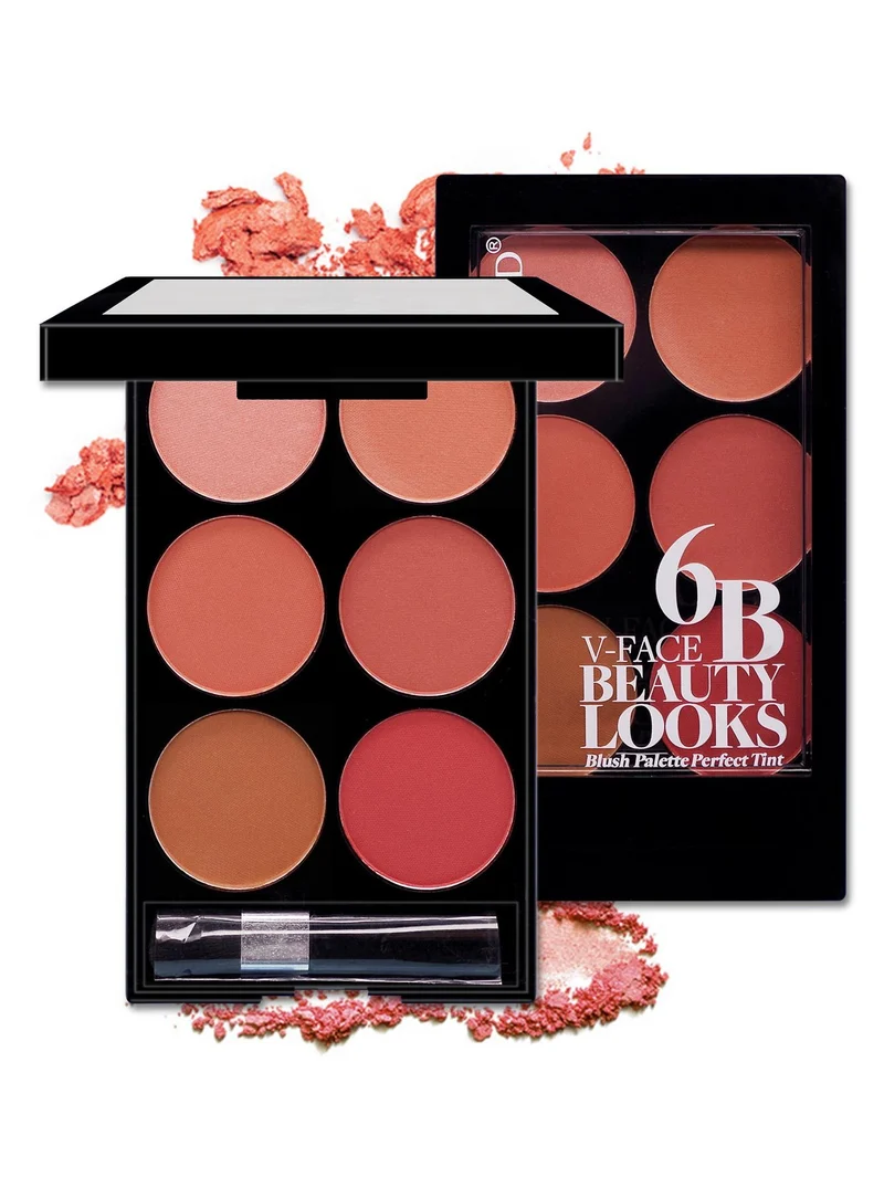 Radiant Six-Color Blush Palette Glow