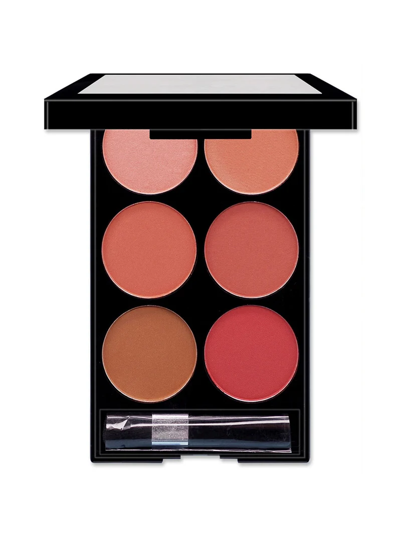 Radiant Six-Color Blush Palette Glow
