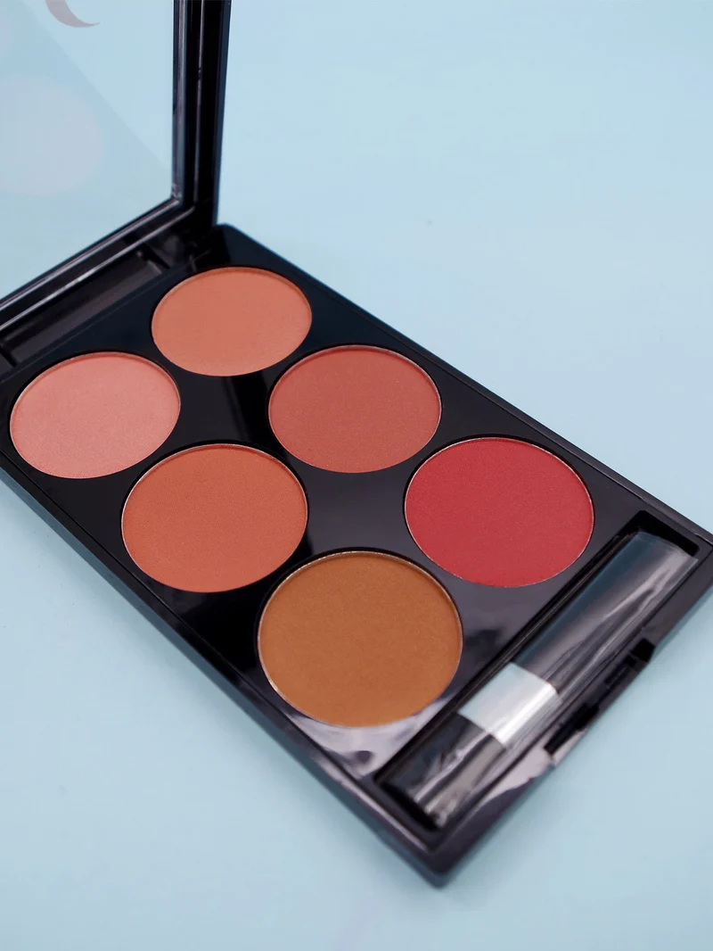 Radiant Six-Color Blush Palette Glow