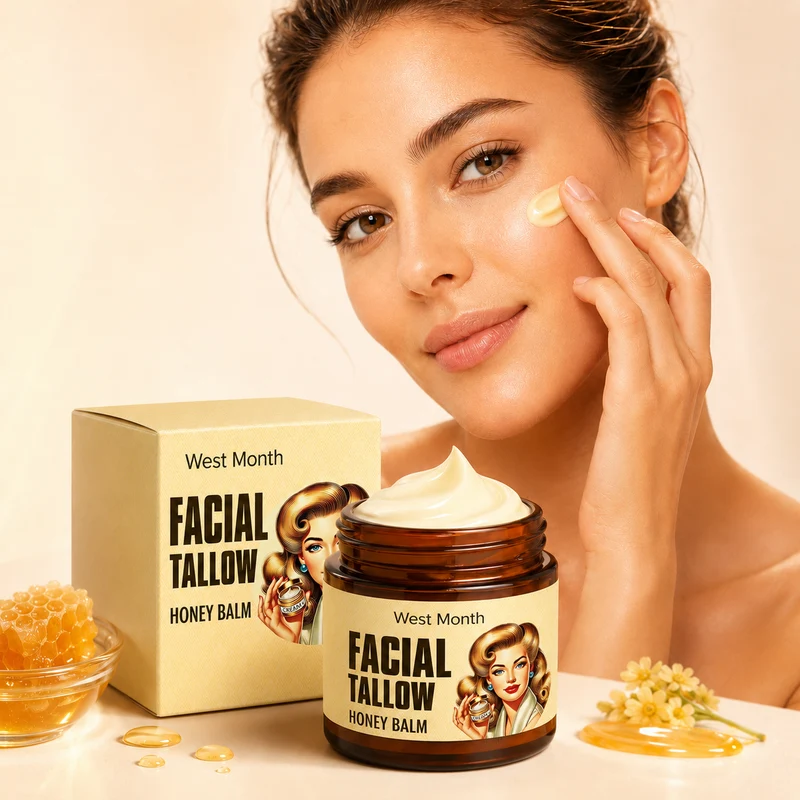 Facial Tallow Honey Balm for Soft Dry Skin