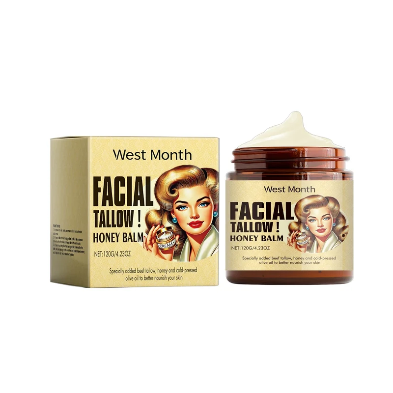 Facial Tallow Honey Balm for Soft Dry Skin
