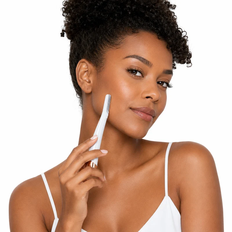 Ladies Shaver for Face with LED and 6 Replacement Heads