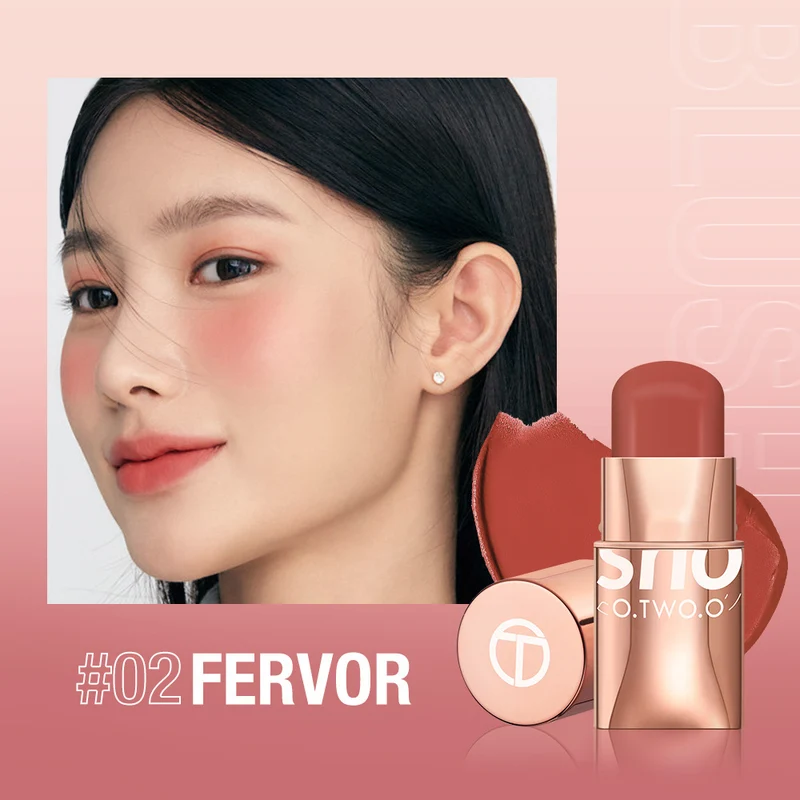 Blush Stick with Six Cream Shade Options for Makeup Use