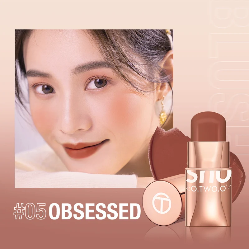 Blush Stick with Six Cream Shade Options for Makeup Use