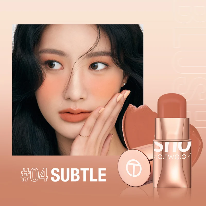 Blush Stick with Six Cream Shade Options for Makeup Use
