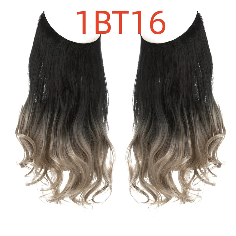 Long Curly Fish Line Wig – Heat-Resistant Fiber