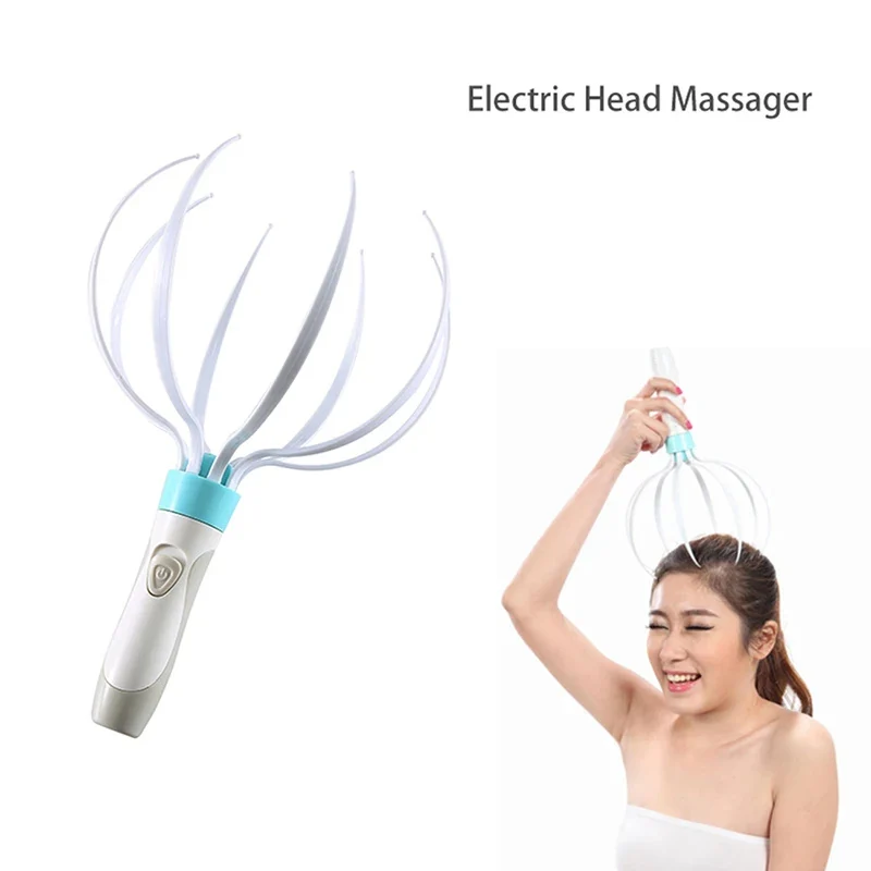 Electric Scalp Massager with 8 Flexible Claw Tips - USB