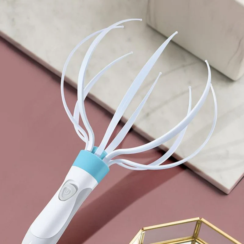 Electric Scalp Massager with 8 Flexible Claw Tips - USB