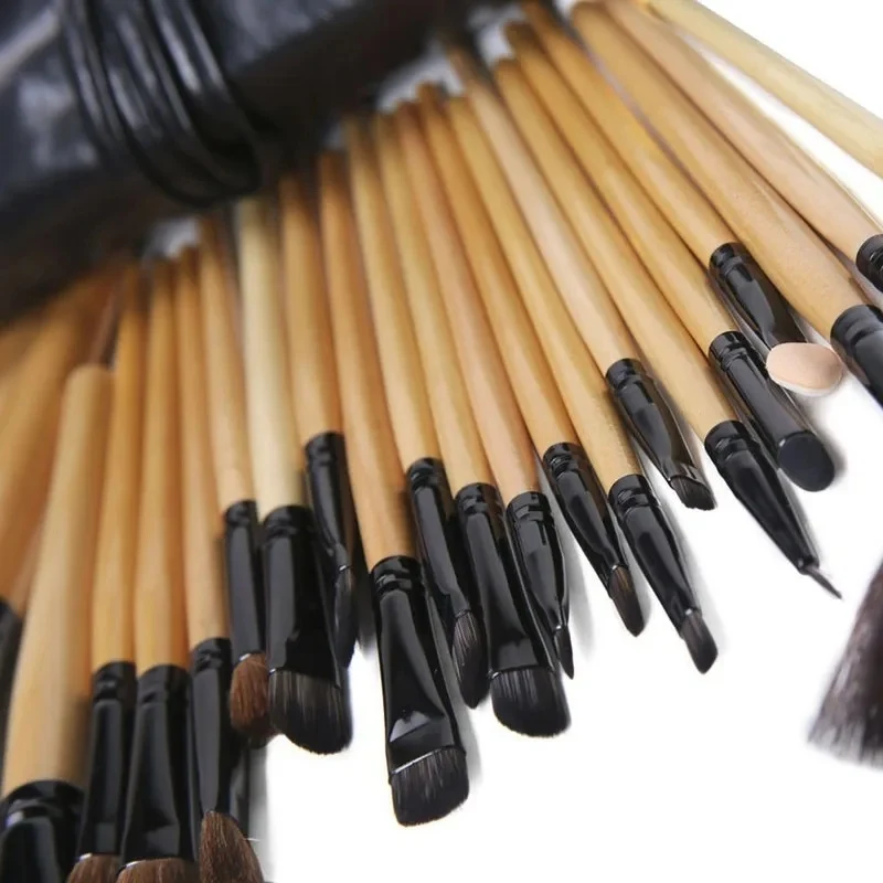 24-Piece Makeup Brush Set with Travel Pouch