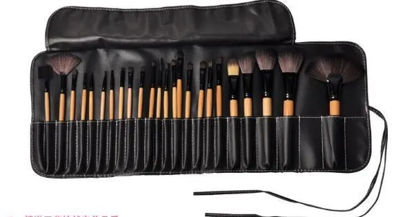 24-Piece Makeup Brush Set with Travel Pouch