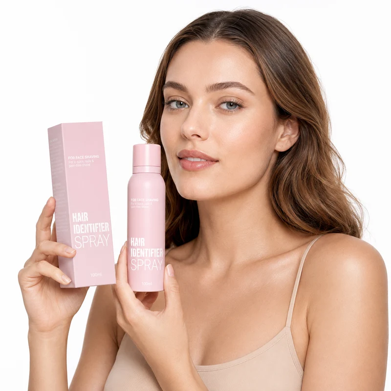 Hair Identifier Spray for Face Shaving and Dermaplaning