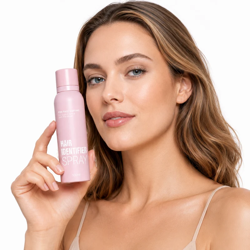 Hair Identifier Spray for Face Shaving and Dermaplaning