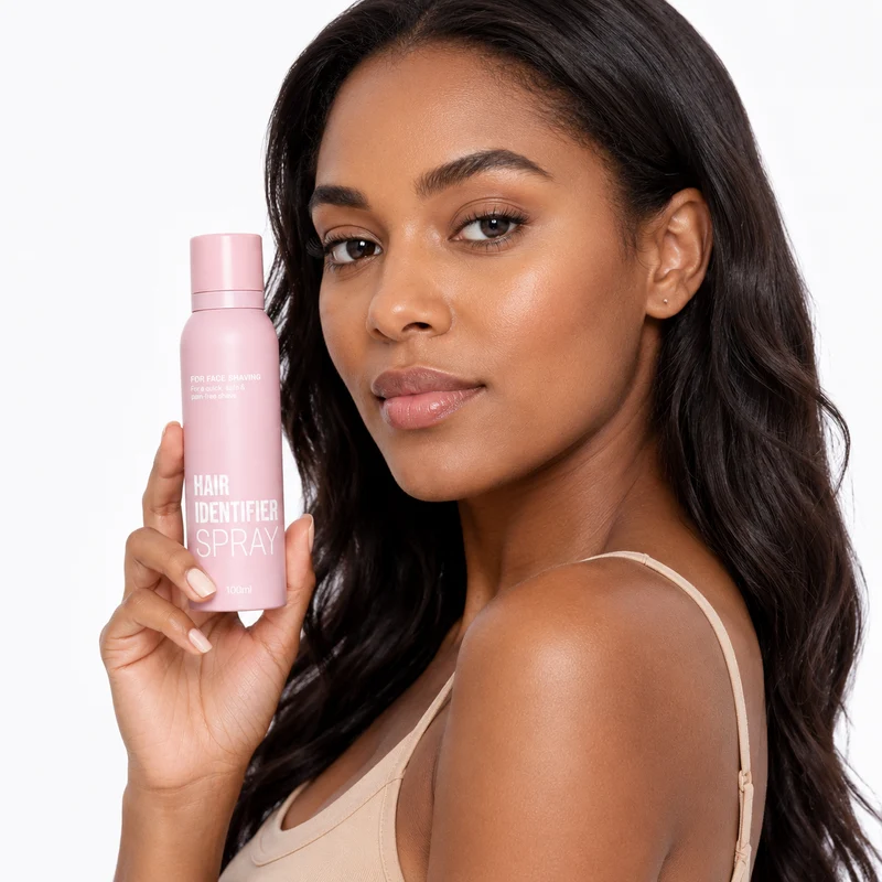 Hair Identifier Spray for Face Shaving and Dermaplaning