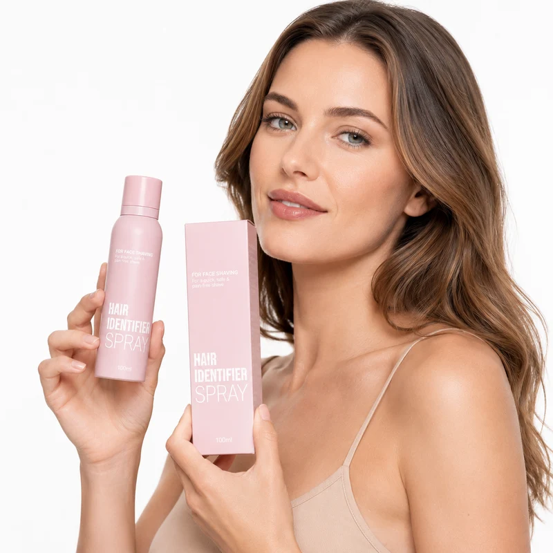 Hair Identifier Spray for Face Shaving and Dermaplaning