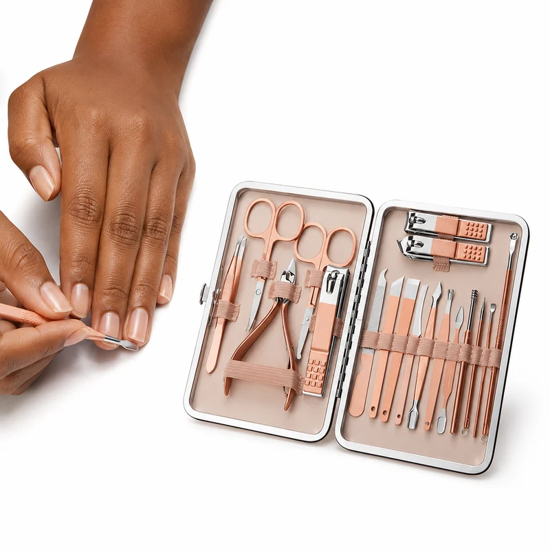 Professional Nail Clippers Set - 7 to 20 Piece Tool Kit
