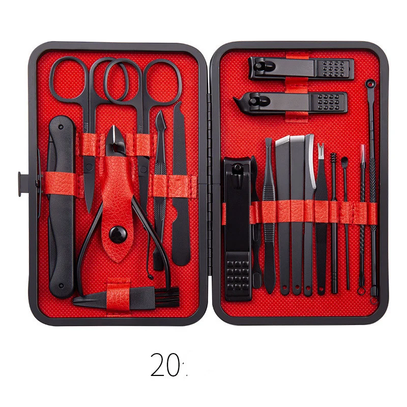 Professional Nail Clippers Set - 7 to 20 Piece Tool Kit