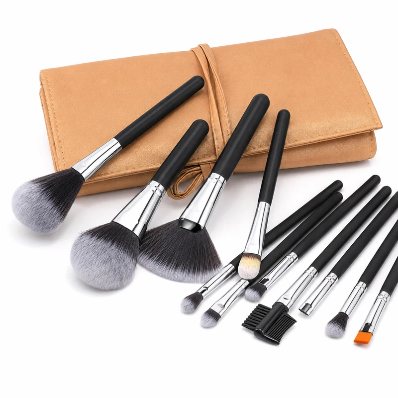 Makeup Brush Set - 24 Essential Tools for Face and Eyes