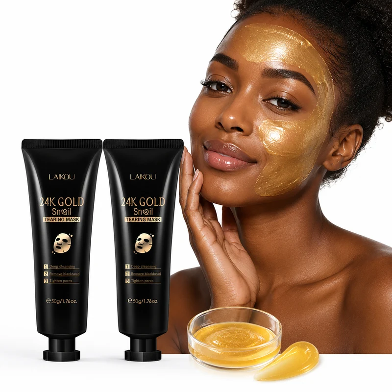 Peel Off Face Mask Gold Snail Hydrating 50g Glow Kit XL