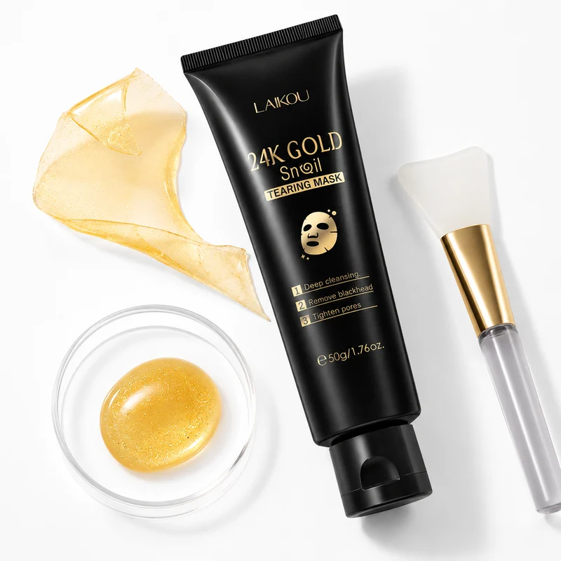 Peel Off Face Mask Gold Snail Hydrating 50g Glow Kit XL