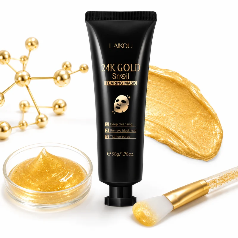 Peel Off Face Mask Gold Snail Hydrating 50g Glow Kit XL
