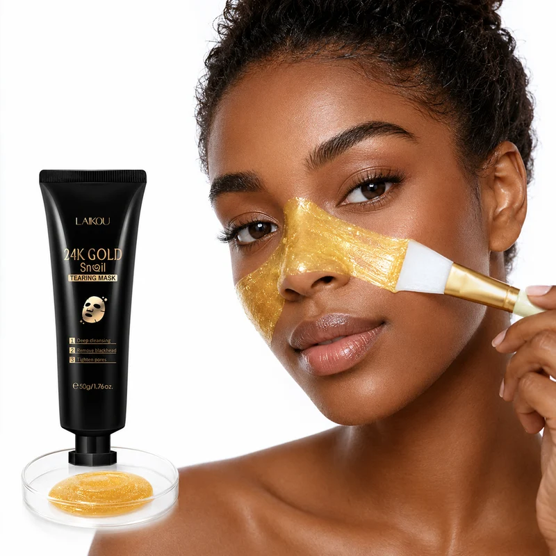 Peel Off Face Mask Gold Snail Hydrating 50g Glow Kit XL