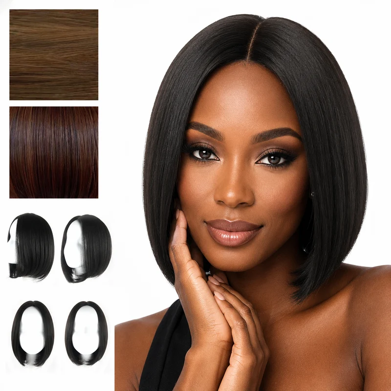 Short Bob Wig - Sleek Style for Black Women Daily Wears