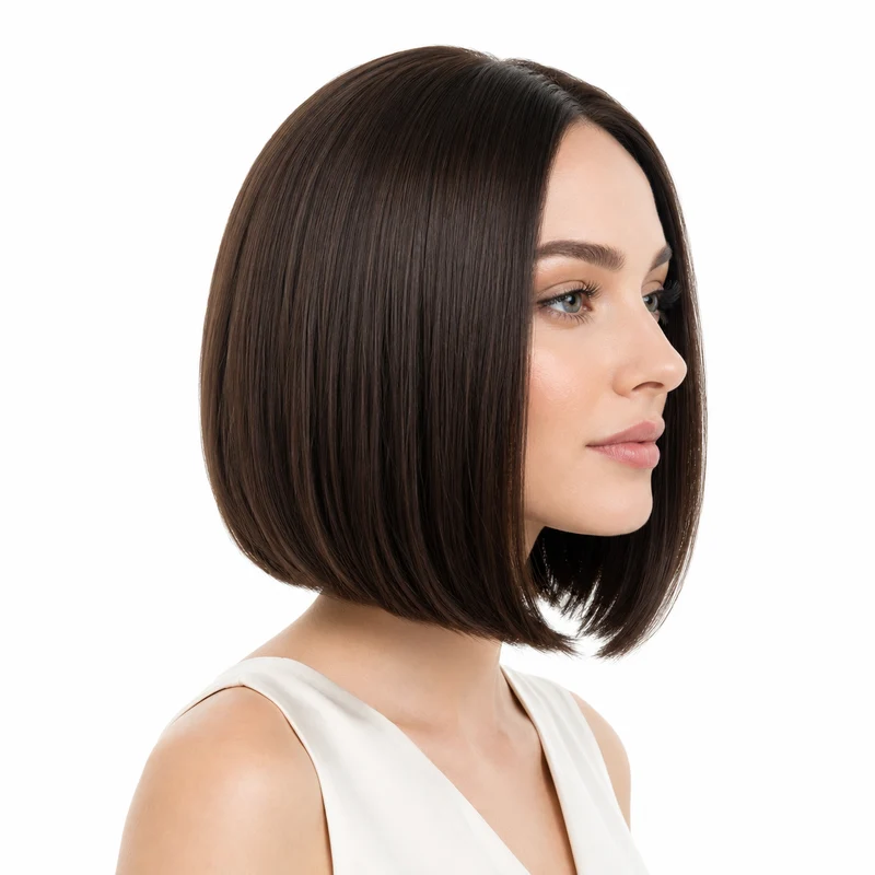 Short Bob Wig - Sleek Style for Black Women Daily Wears