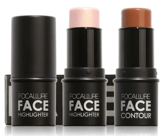 Face Contour Stick Duo with Highlighter Makeup Glow Set