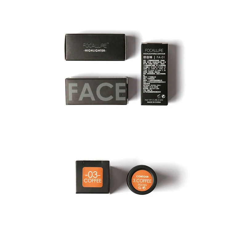 Face Contour Stick Duo with Highlighter Makeup Glow Set