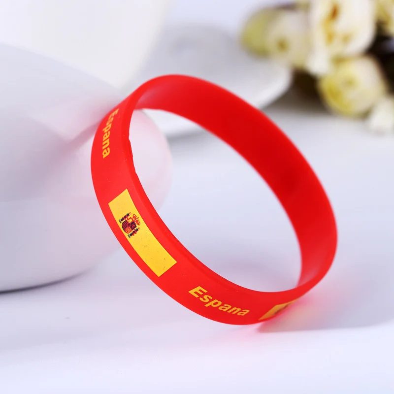 Football Wrist Bands - Country Flag Silicone Bracelets!