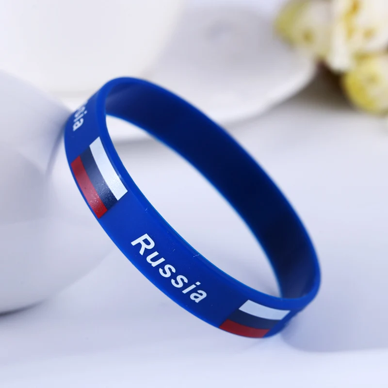 Football Wrist Bands - Country Flag Silicone Bracelets!
