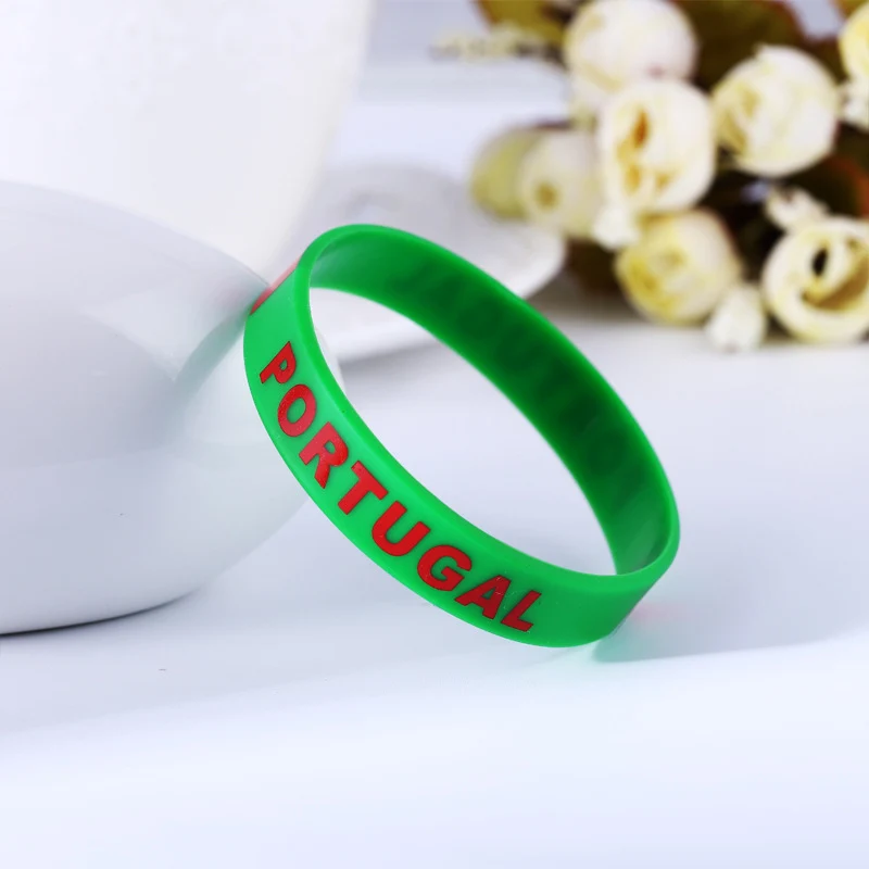 Football Wrist Bands - Country Flag Silicone Bracelets!