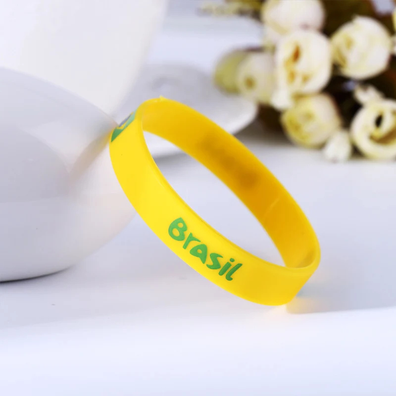 Football Wrist Bands - Country Flag Silicone Bracelets!