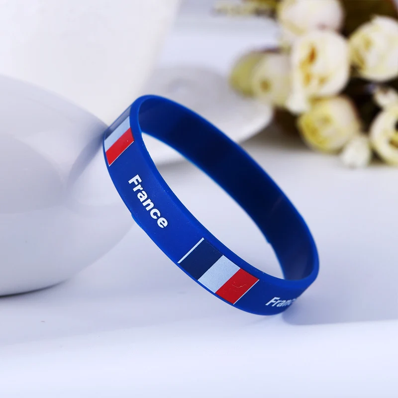 Football Wrist Bands - Country Flag Silicone Bracelets!
