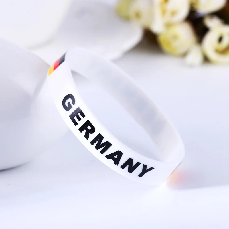 Football Wrist Bands - Country Flag Silicone Bracelets!