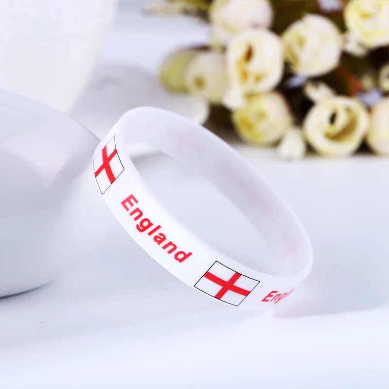 Football Wrist Bands - Country Flag Silicone Bracelets!