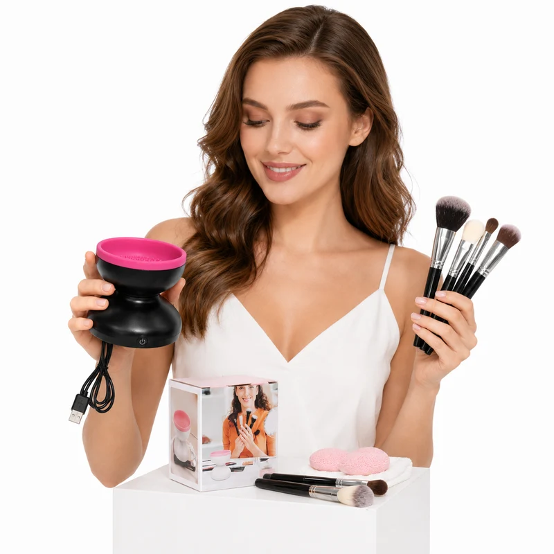 Makeup Brush Cleaner Machine Portable USB