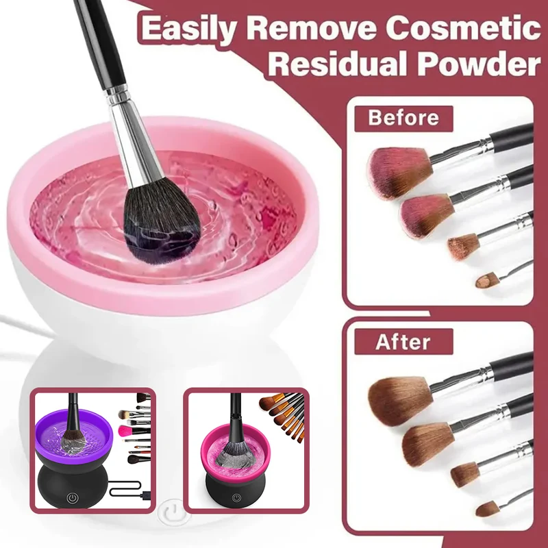 Makeup Brush Cleaner Machine Portable USB