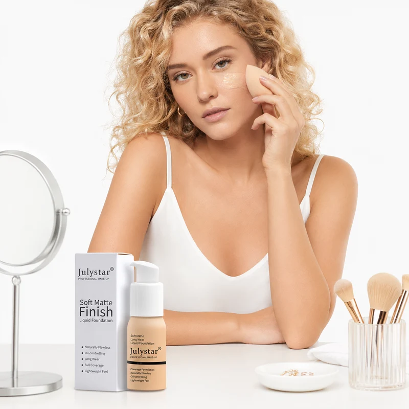 Soft Matte Liquid Foundation for Smooth Skin