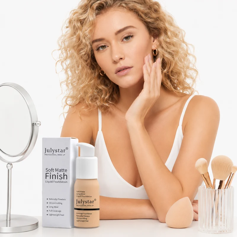 Soft Matte Liquid Foundation for Smooth Skin