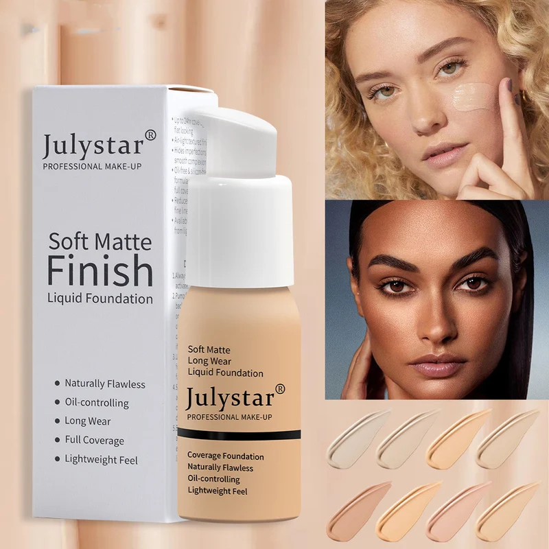 Soft Matte Liquid Foundation for Smooth Skin