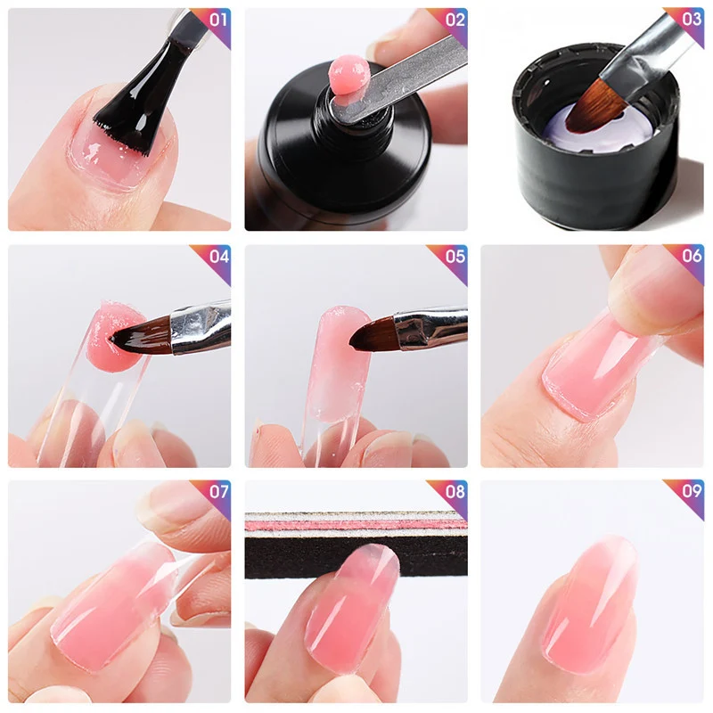 Solid Nail Glue Gel for 3D Nail Art Looks