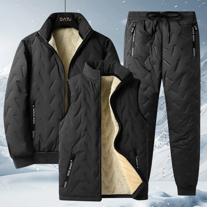 Men's Thermal Three-Piece Suit for Winter