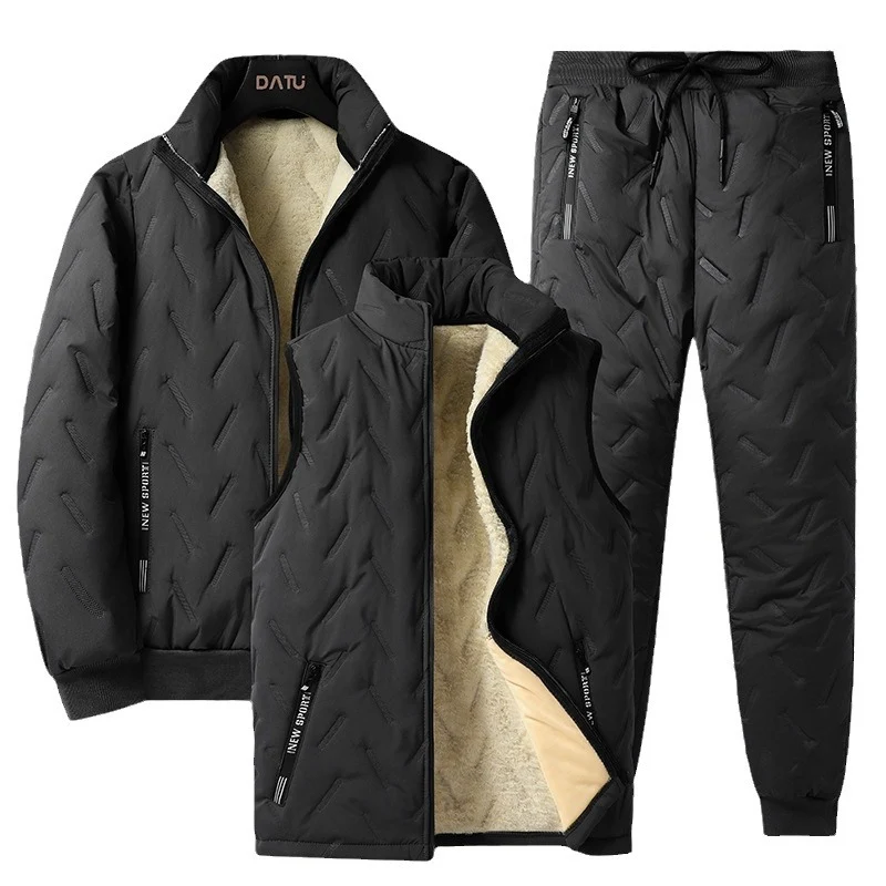 Men's Thermal Three-Piece Suit for Winter