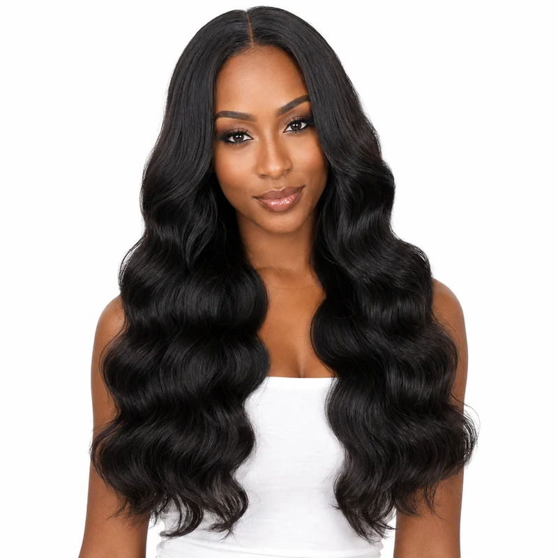 Body Wave Human Hair Bundles - Full Natural Black Weave