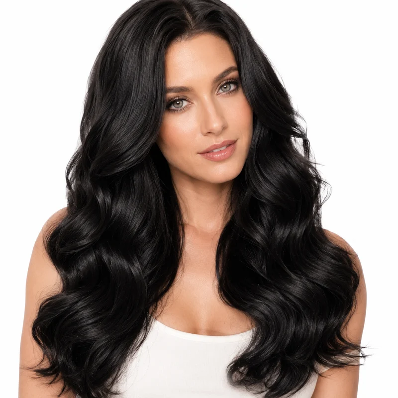 Body Wave Human Hair Bundles - Full Natural Black Weave