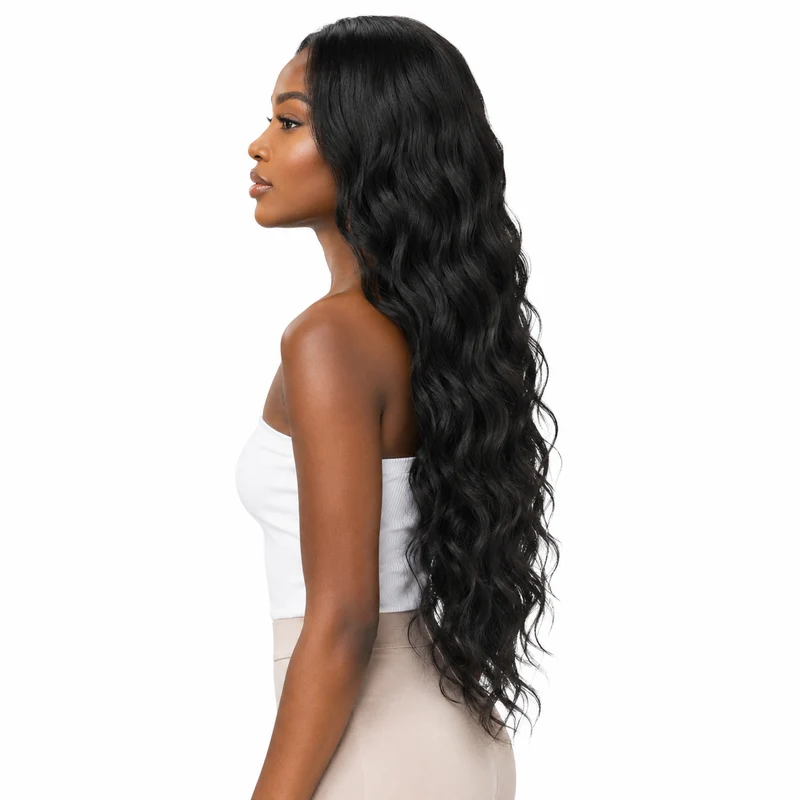 Body Wave Human Hair Bundles - Full Natural Black Weave
