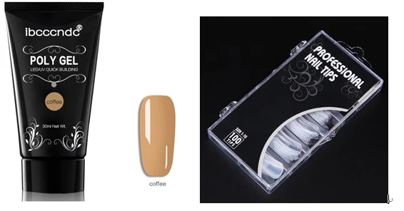 Poly Gel Nail Kit for DIY Nail Extensions at Home Salon
